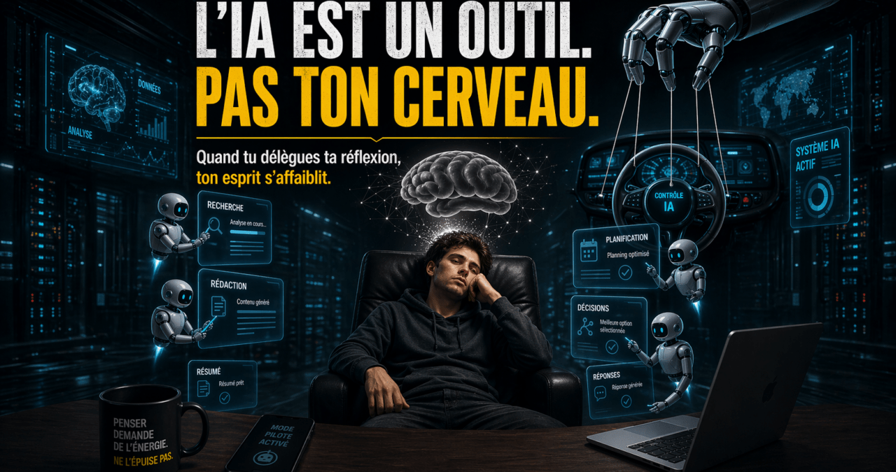 L&rsquo;IA est un outil, pas ton cerveau