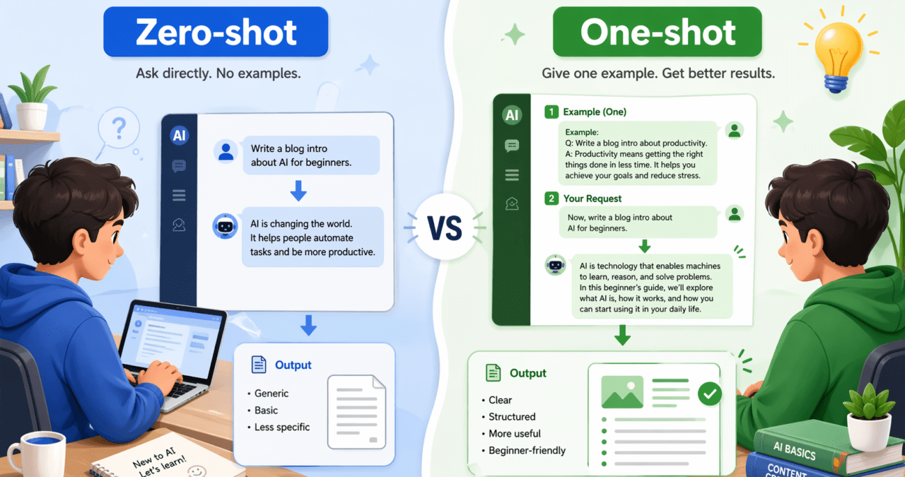 Le zero-shot et le one-shot prompting