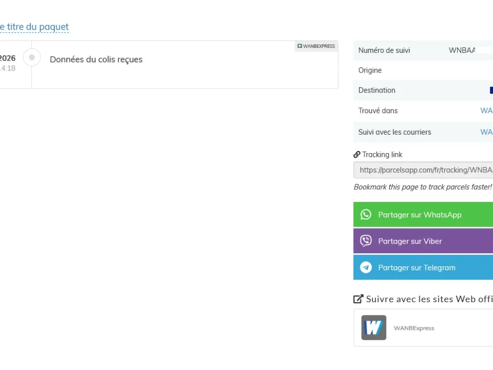 Suivi universel des colis and livraisons1